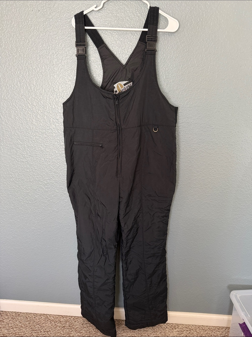 Vintage Europa by Helly Hansen Black Insulated Bib Snow Pants - Women